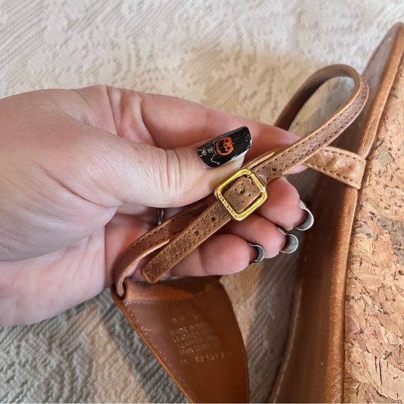 Tory Burch leather thong adjustable wedge sandals - Picture 5 of 11